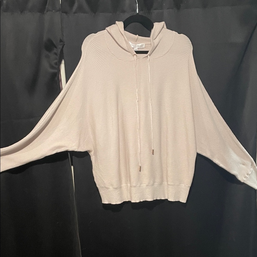 Chelsea & Theodore Cream Hooded Sweater